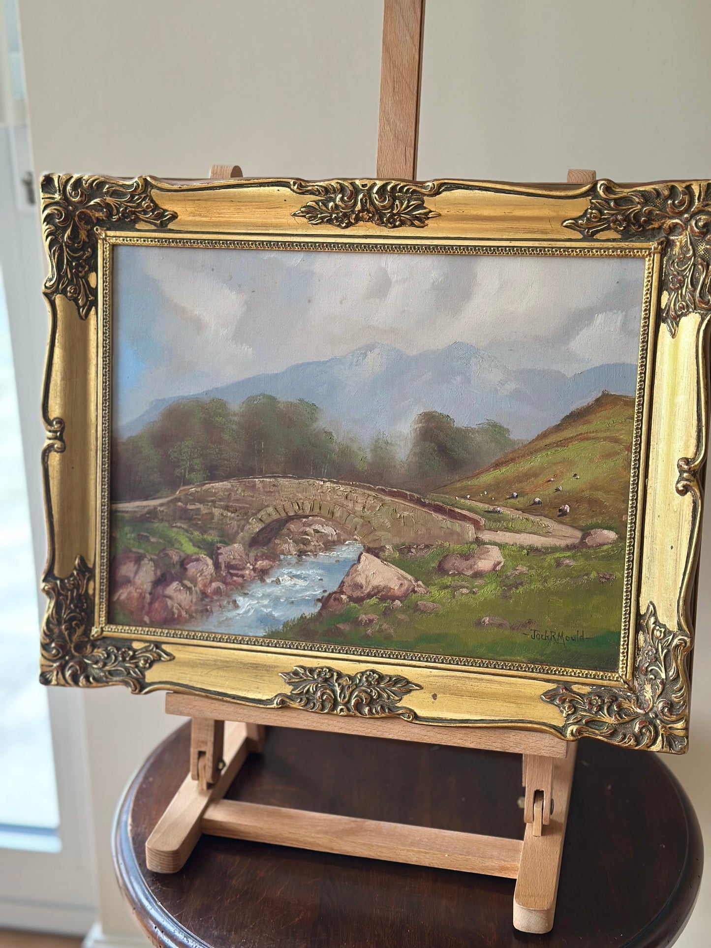 Jack r mould vintage oil painting - framed