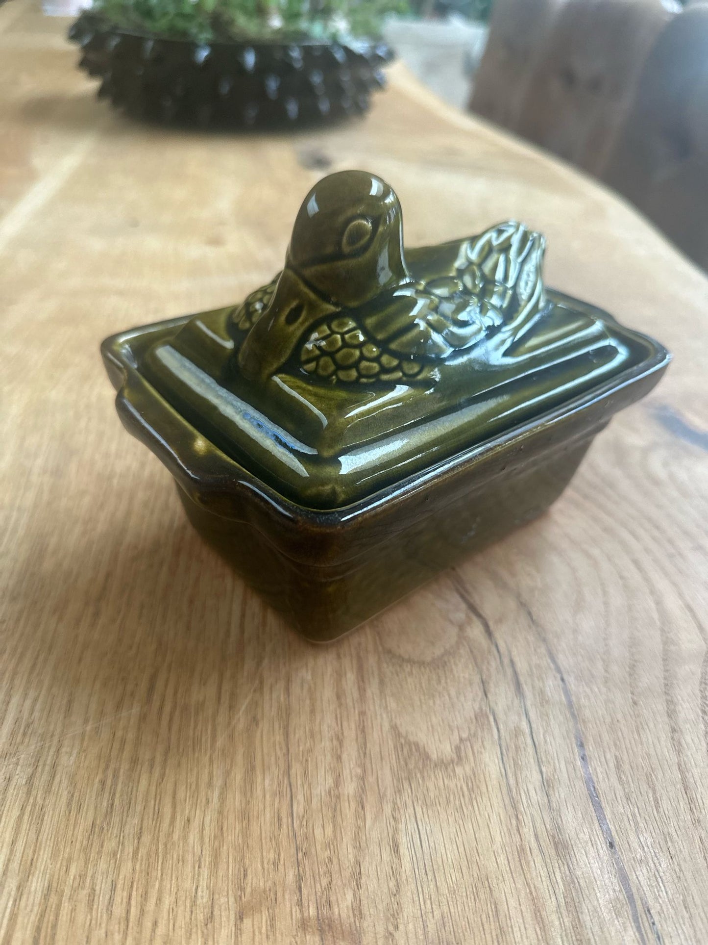 French studio pottery π¦ butter pate dish vintage