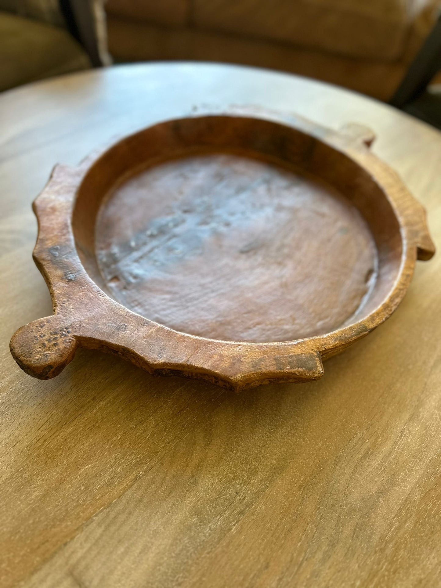 vintage Indian chapati dough bowl RARE