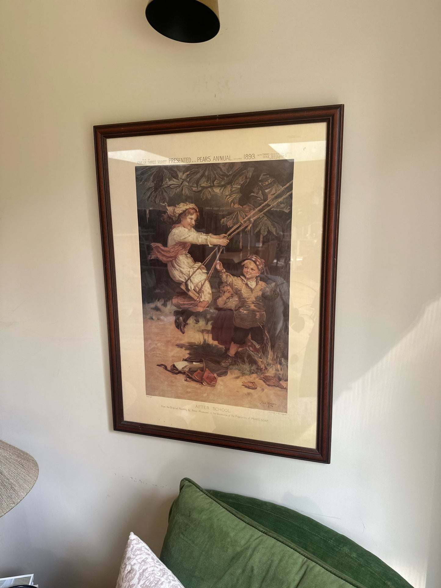 pears soap advertising poster print framed vintage