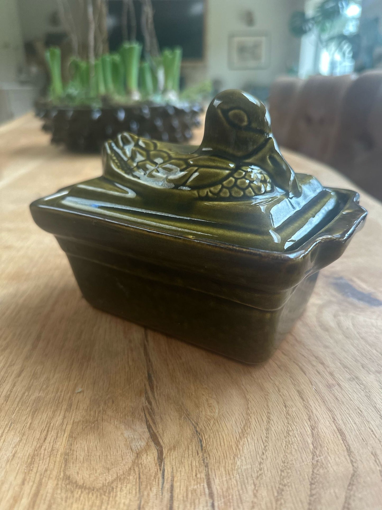 French studio pottery π¦ butter pate dish vintage