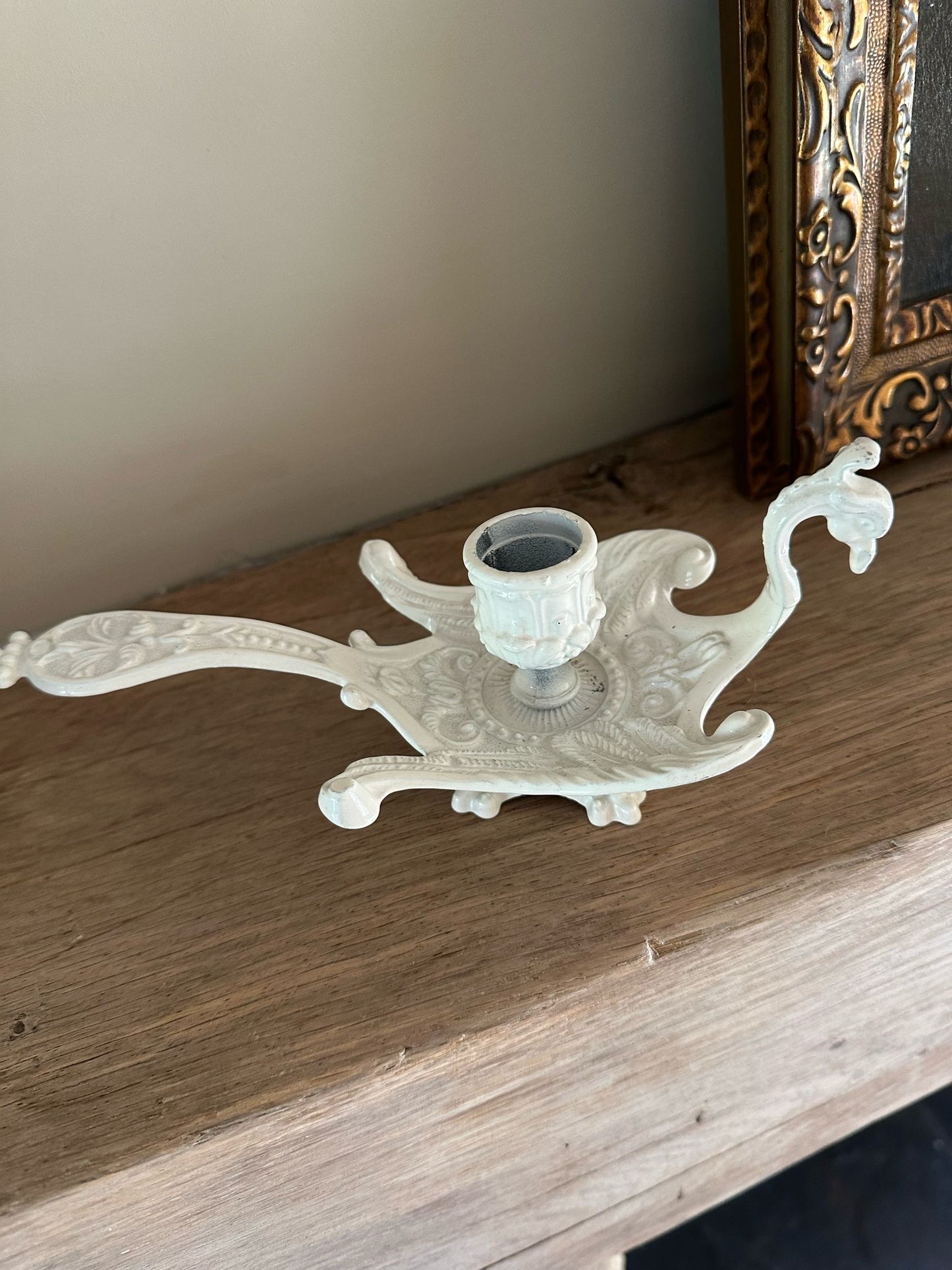 2x vintage Italian chambersticks candle holders