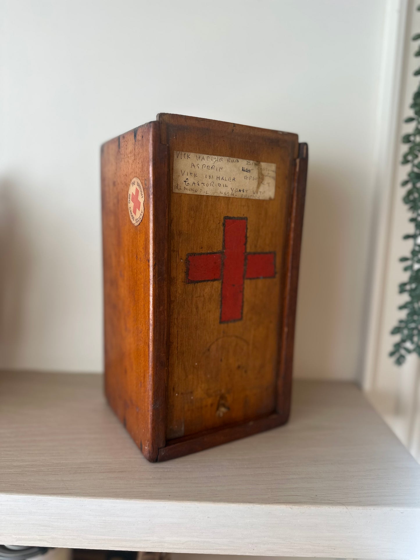 British Red Cross vintage medical box