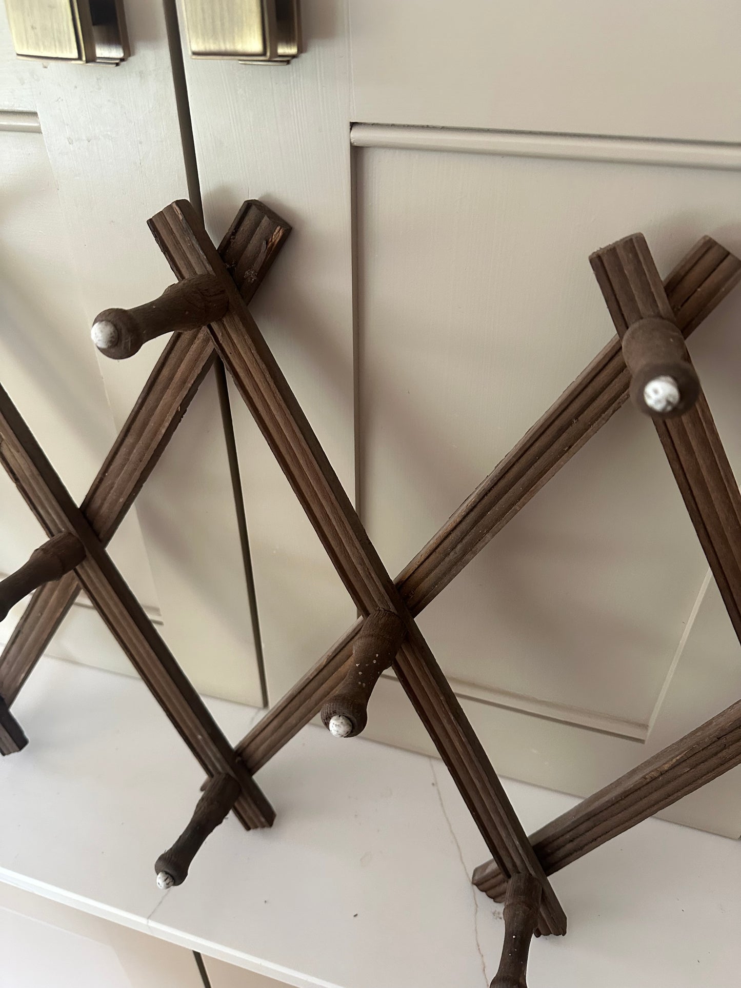 French vintage Extendable coat hook