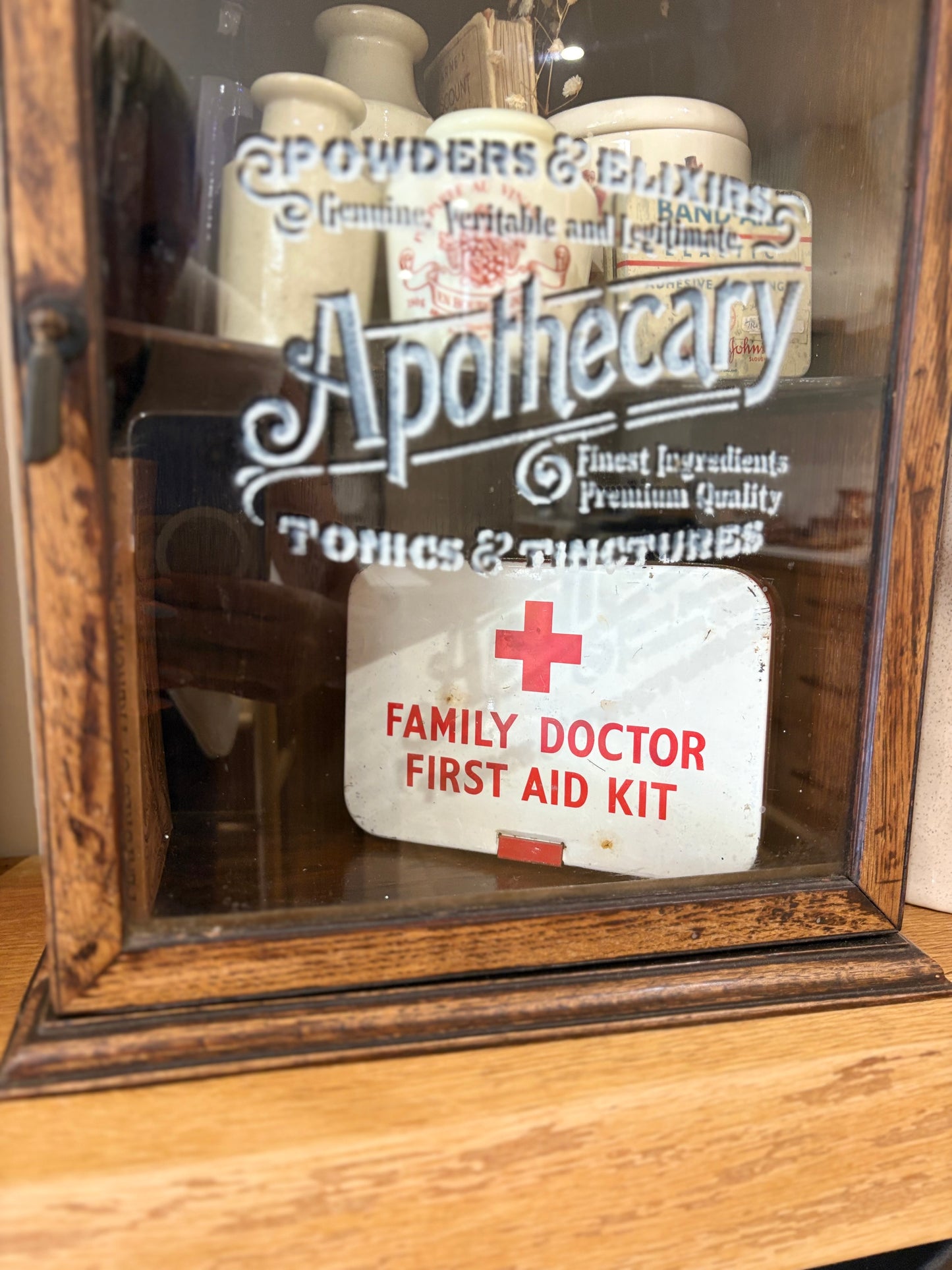 Vintage First aid tin with instructions