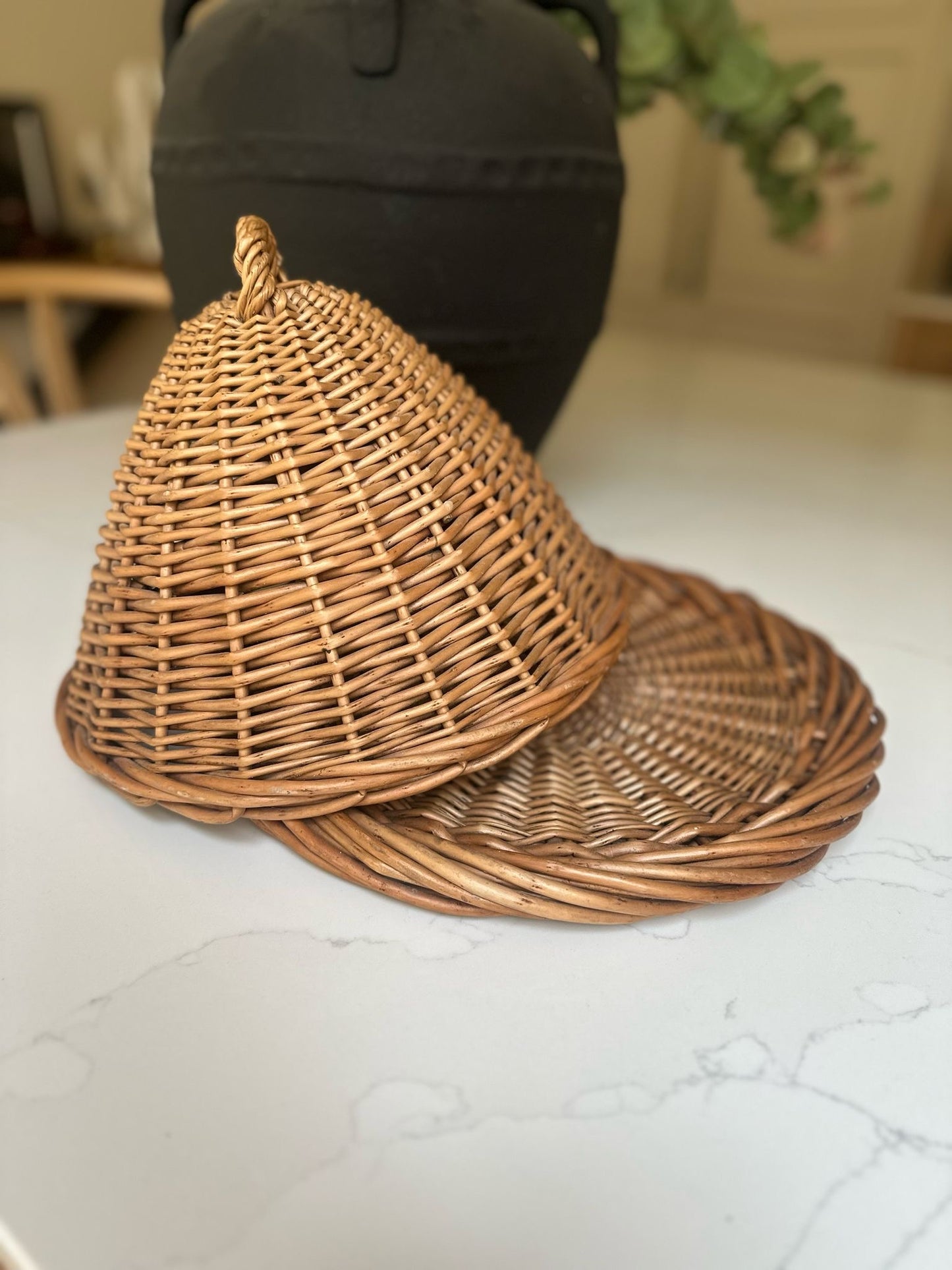 vintage wicker food cover picnic summer tablescape