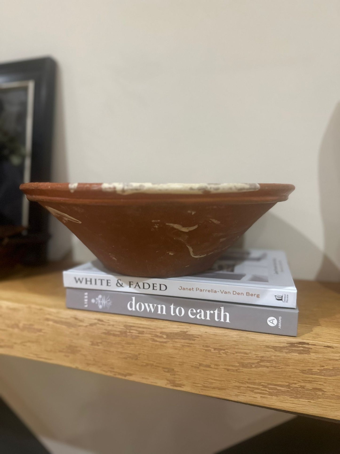 Portuguese diary bowl glazed vintage rustic