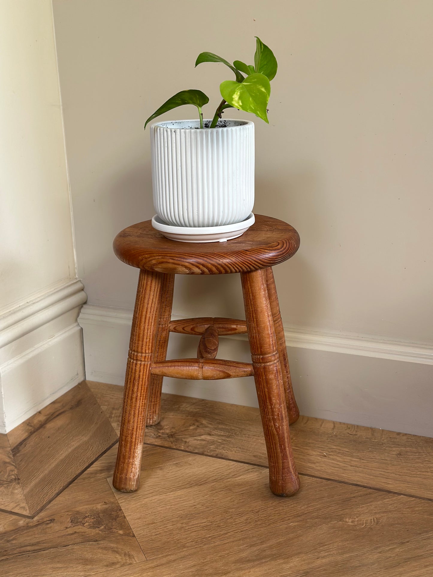 French vintage stool or large plant stand