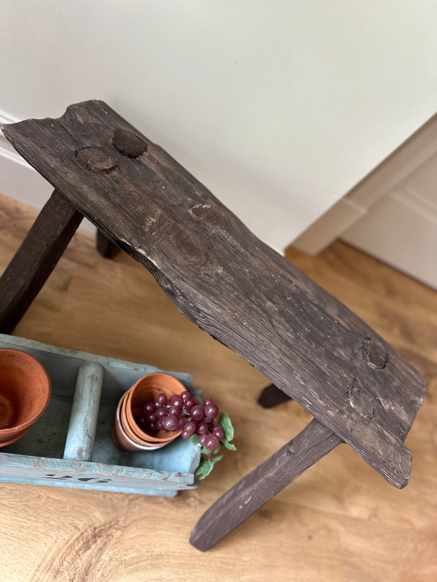 Vintage Irish wood bench