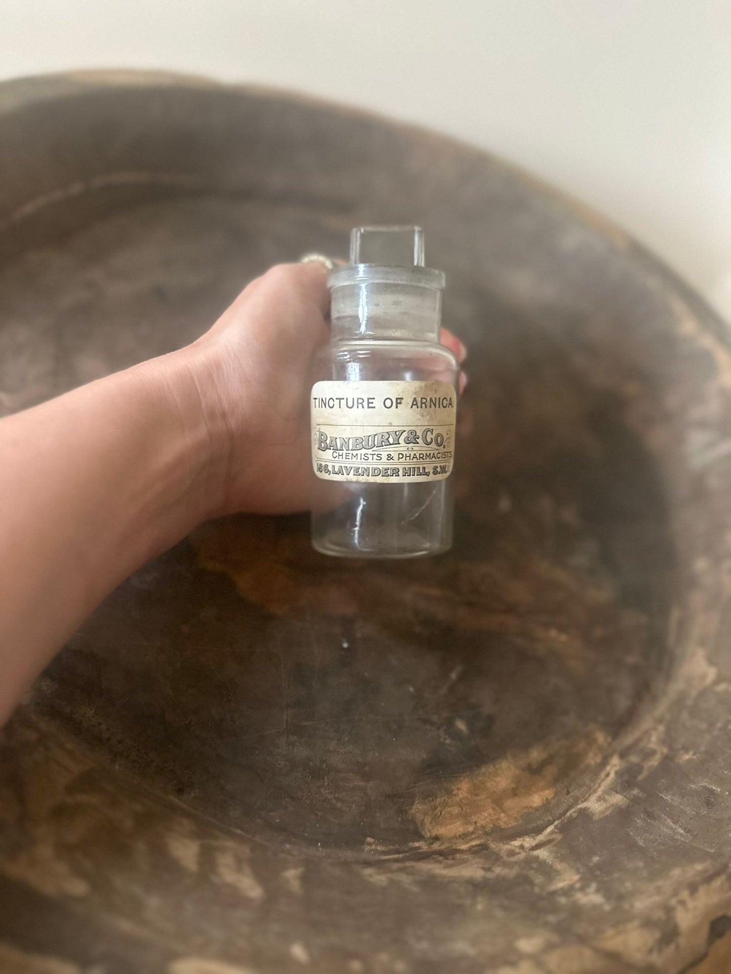 Antique apothecary Chemist glass potion pot