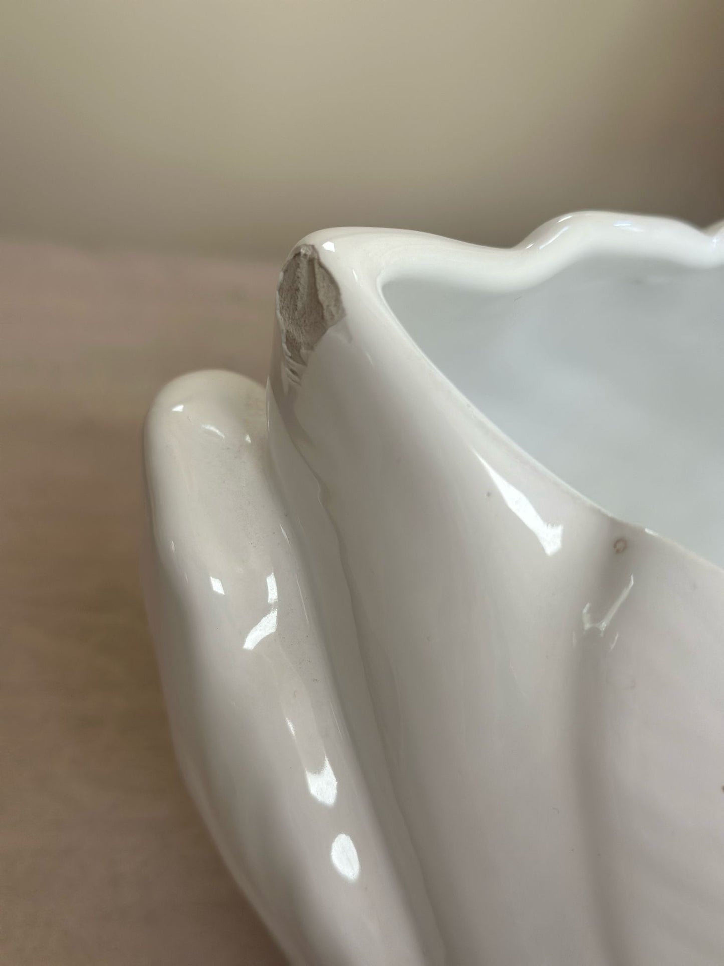 pair of swan 🦢 planters porcelain 1960’s