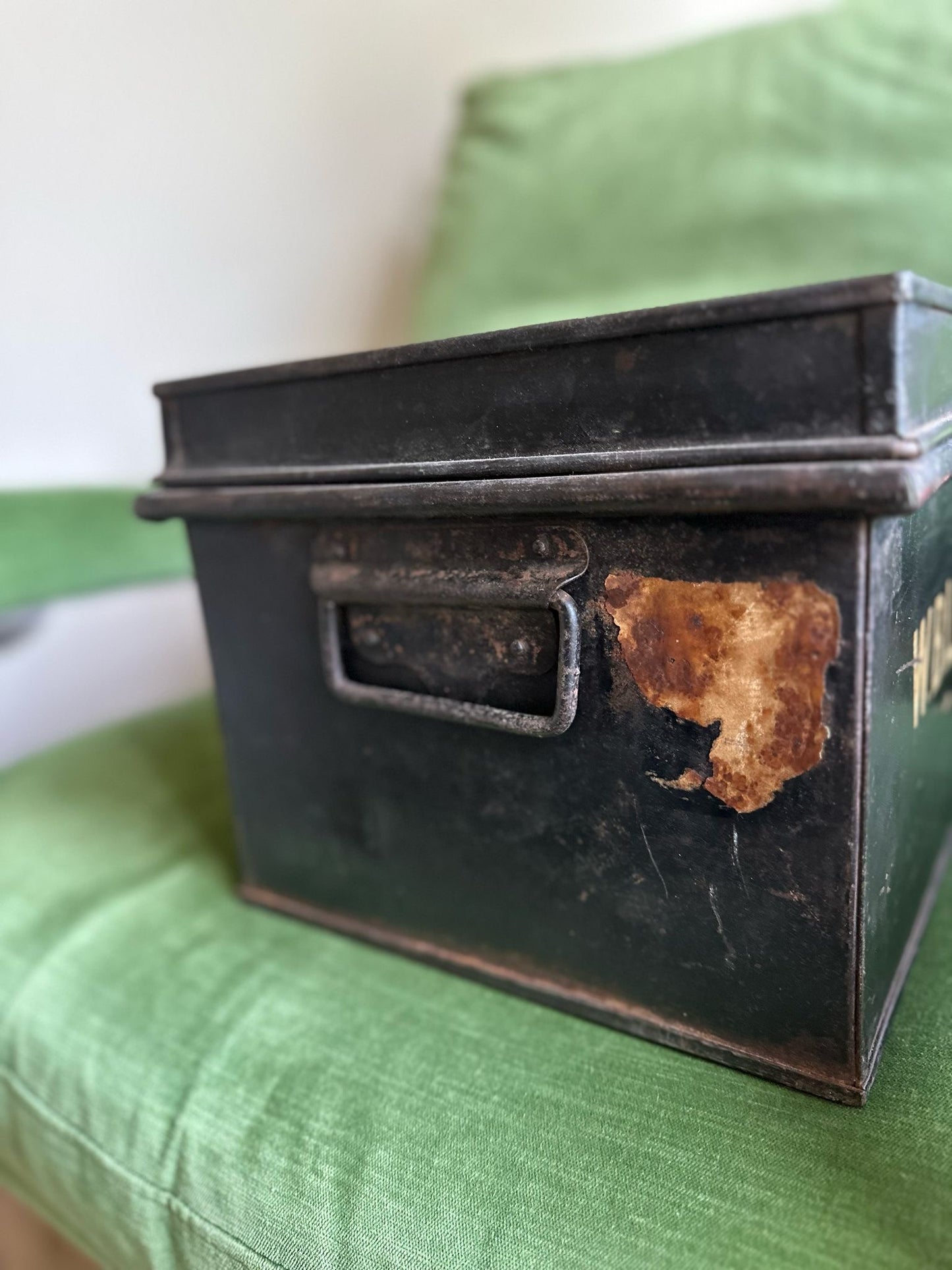 1930’s Barclays Bank safety deposit / document box