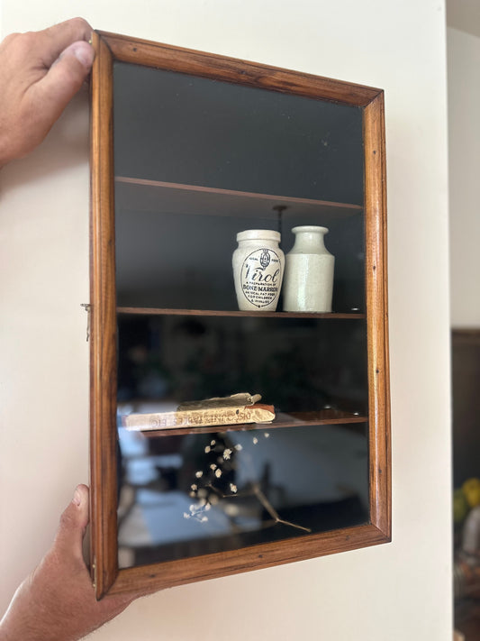 Vintage wall cabinet spice rack