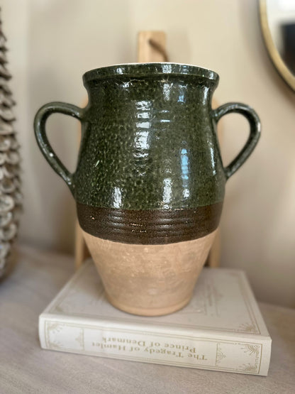 double handle olive jar large