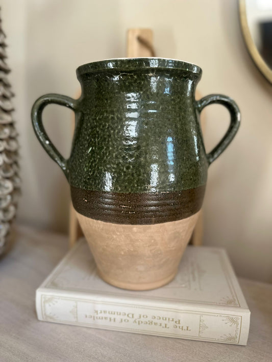 double handle olive jar large