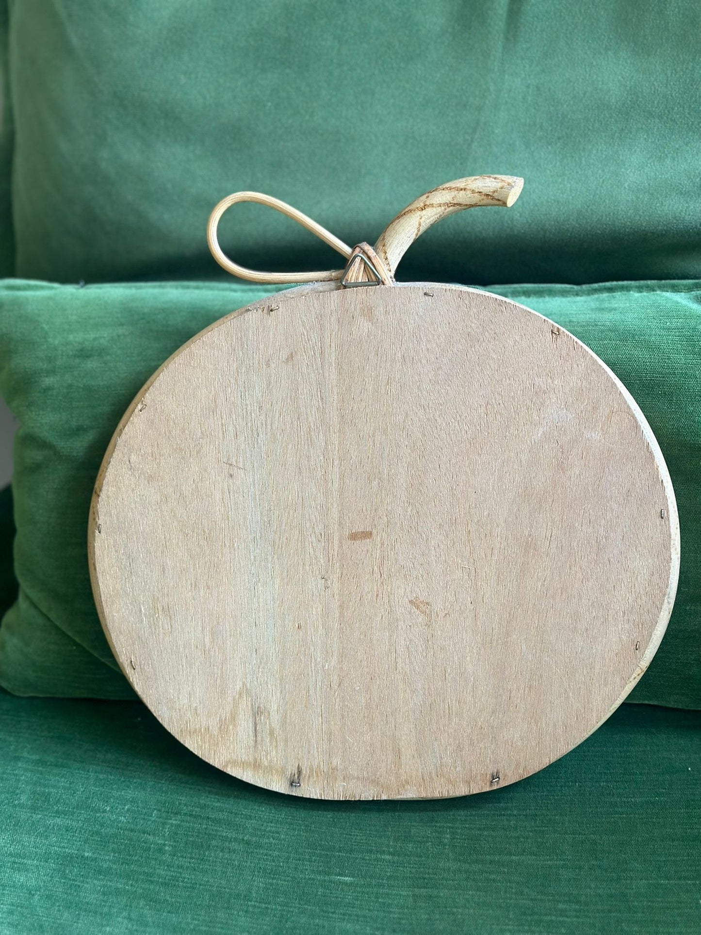 vintage apple 🍏 bamboo rattan mirror