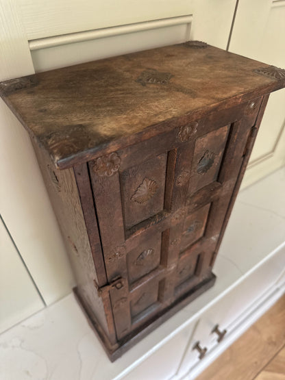 Antique hand made Indian spice cabinet