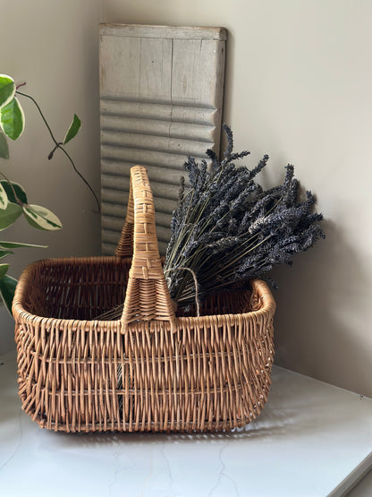 Vintage French shopping basket