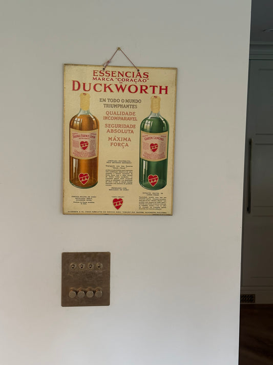 Vintage ginger ale advertising sign Portugal