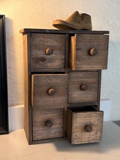 Vintage wooden draws