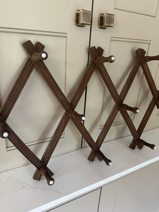 French vintage Extendable coat hook