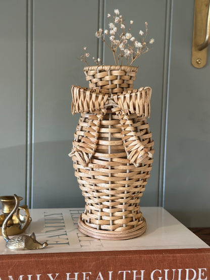 Mrs Alice bow rattan mini vase