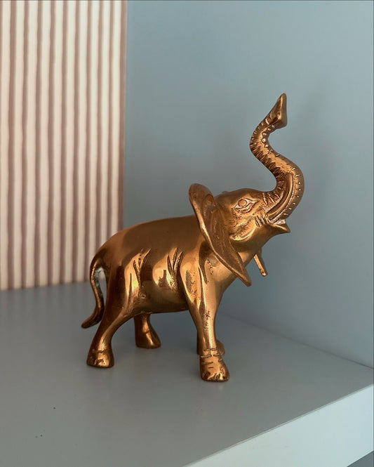 brass elephant vintage ornament vintage