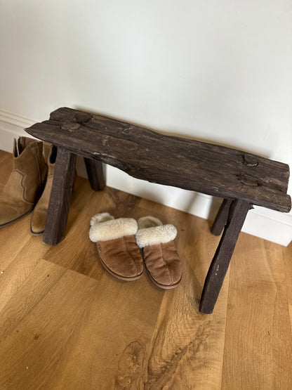 Vintage Irish wood bench