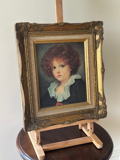 Ginger curls - vintage wall art