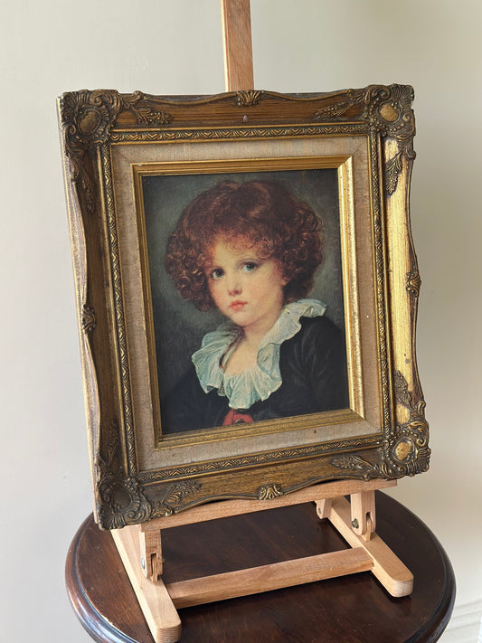 Ginger curls - vintage wall art