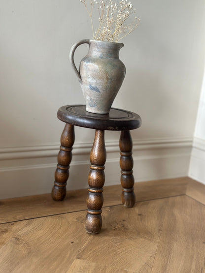 Vintage French bobbin stool