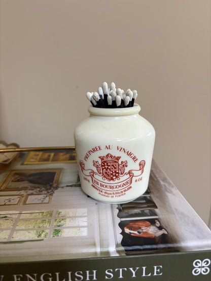 Vintage mustard jar
