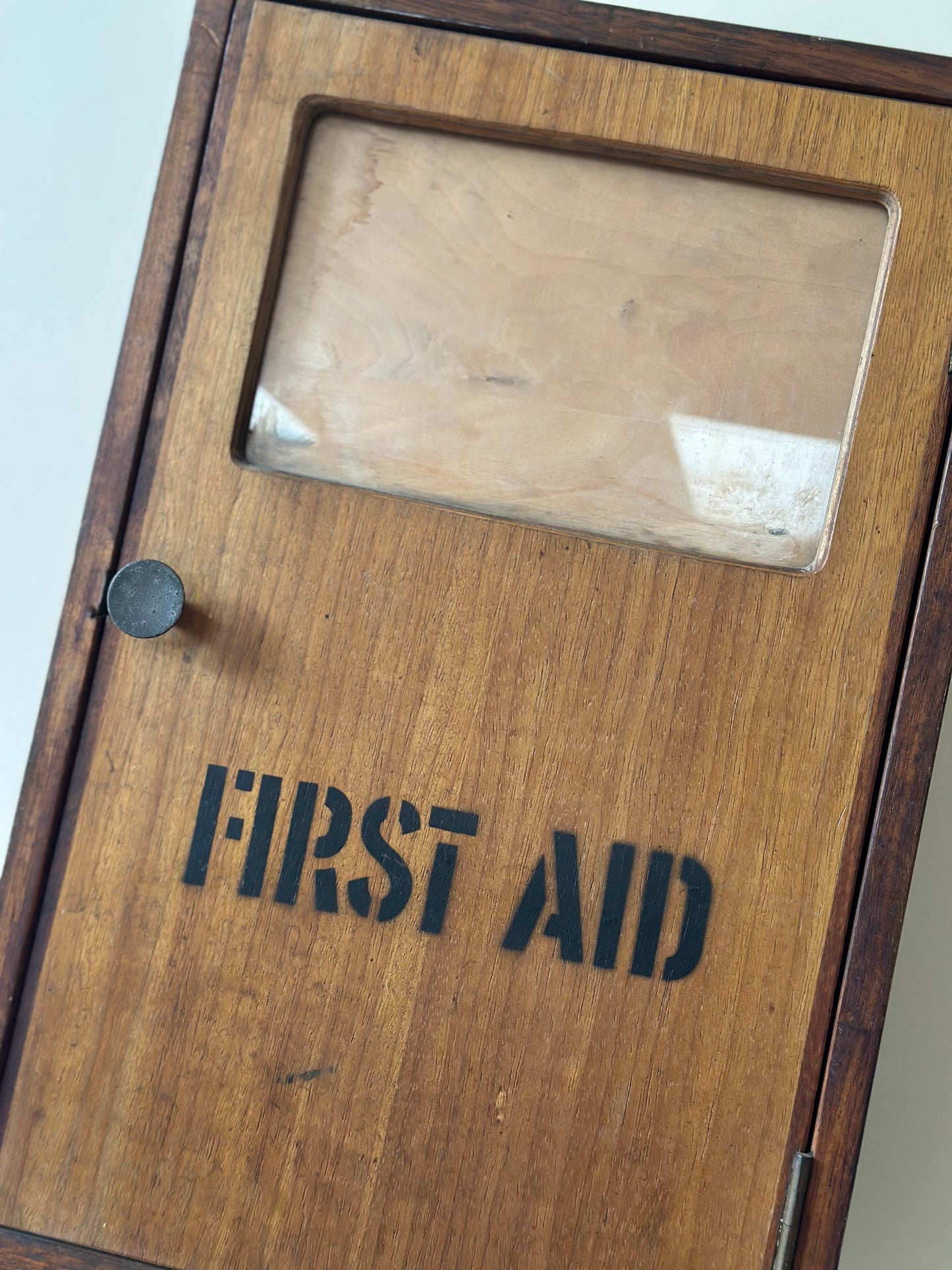 First aid cabinet vintage wall mount