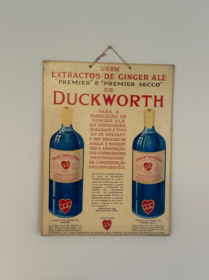 Vintage ginger ale advertising signage Portugal
