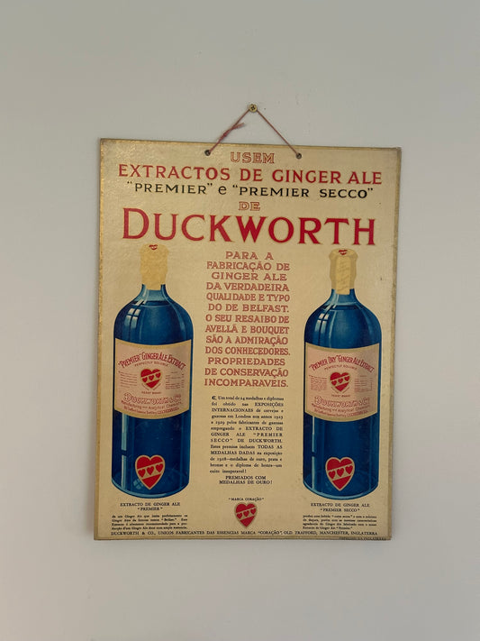 Vintage ginger ale advertising signage Portugal