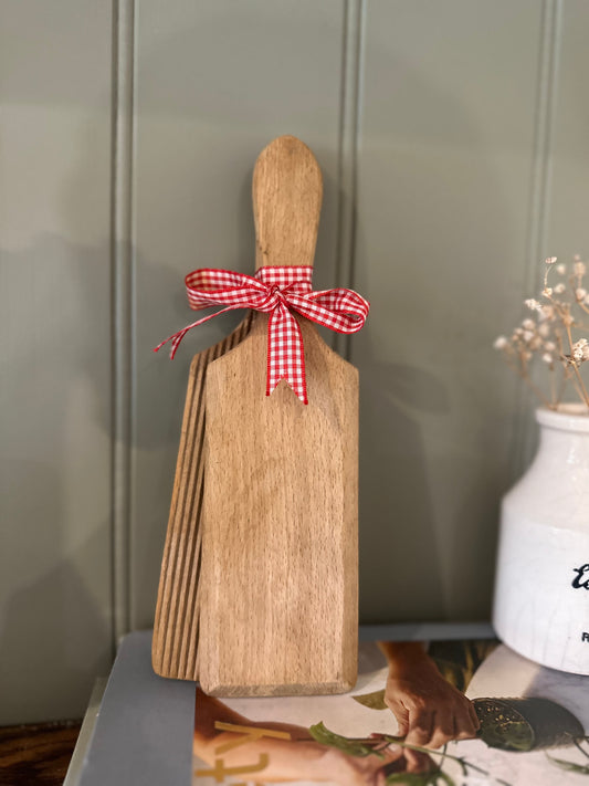 Vintage wooden butter pats farmhouse style