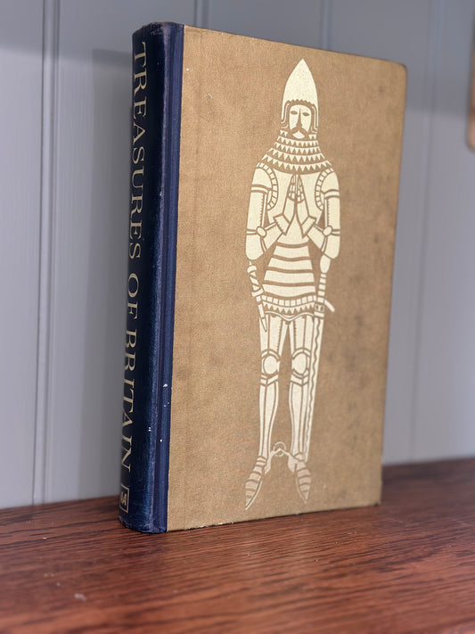Vintage Treasures of Britain styling book gold / navy