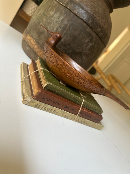 Yugoslavian folk art duck nut / dip bowl