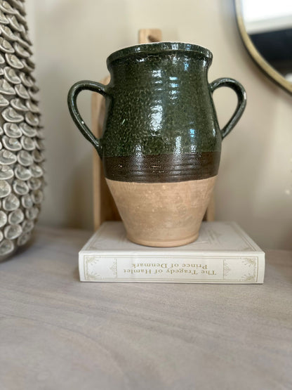 double handle olive jar large