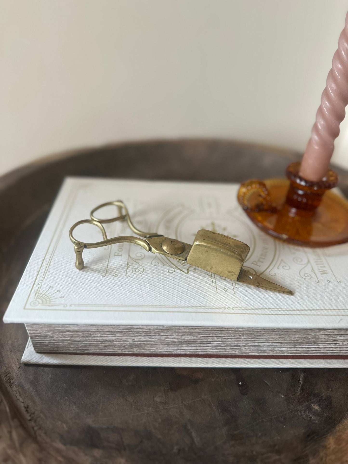 Vintage Brass scissors candle snuffer