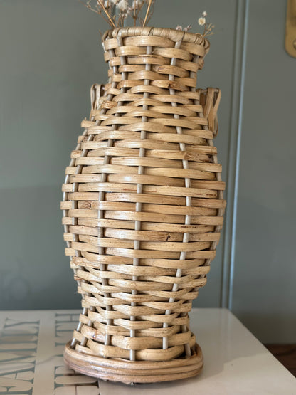 Mrs Alice bow rattan mini vase
