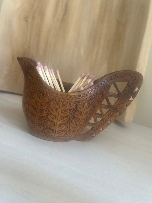 Vintage Swedish wedding/ shepards cup - match holder