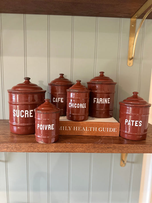 French container set kitchen vintage