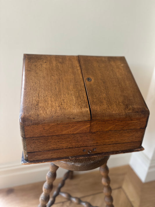 Antique stationary cabinet desk tidy