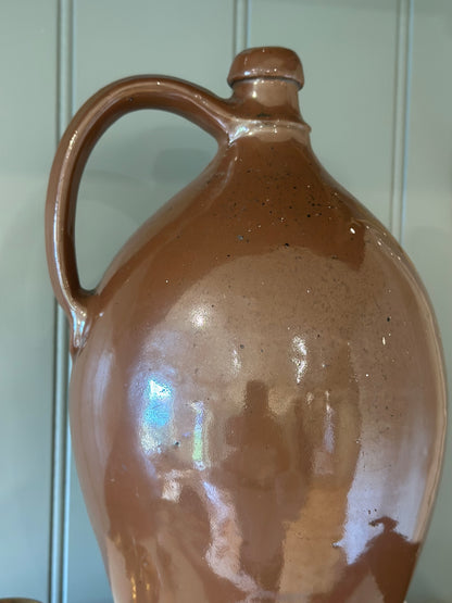 French olive oil glazed vintage pot