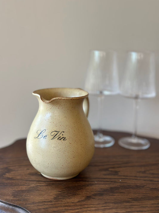 Vintage le vin French wine decanter jug country house
