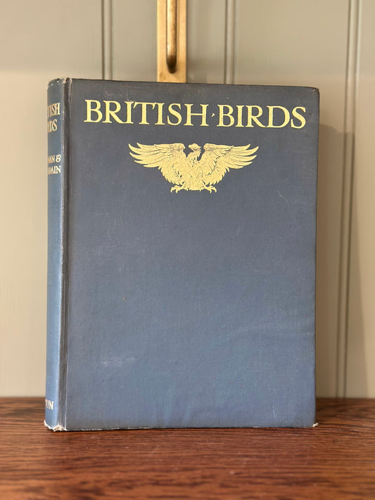 Vintage British birds coffee table styling book