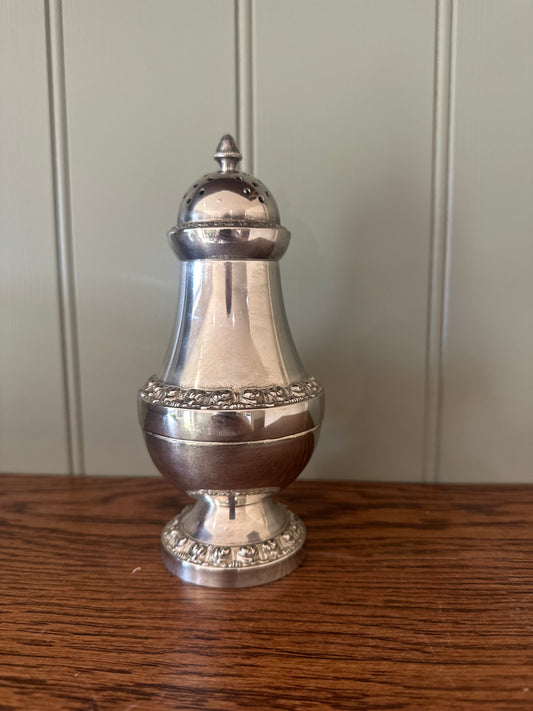 Vintage silver plated salt sugar shaker
