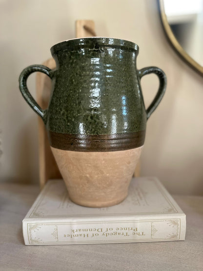 double handle olive jar large