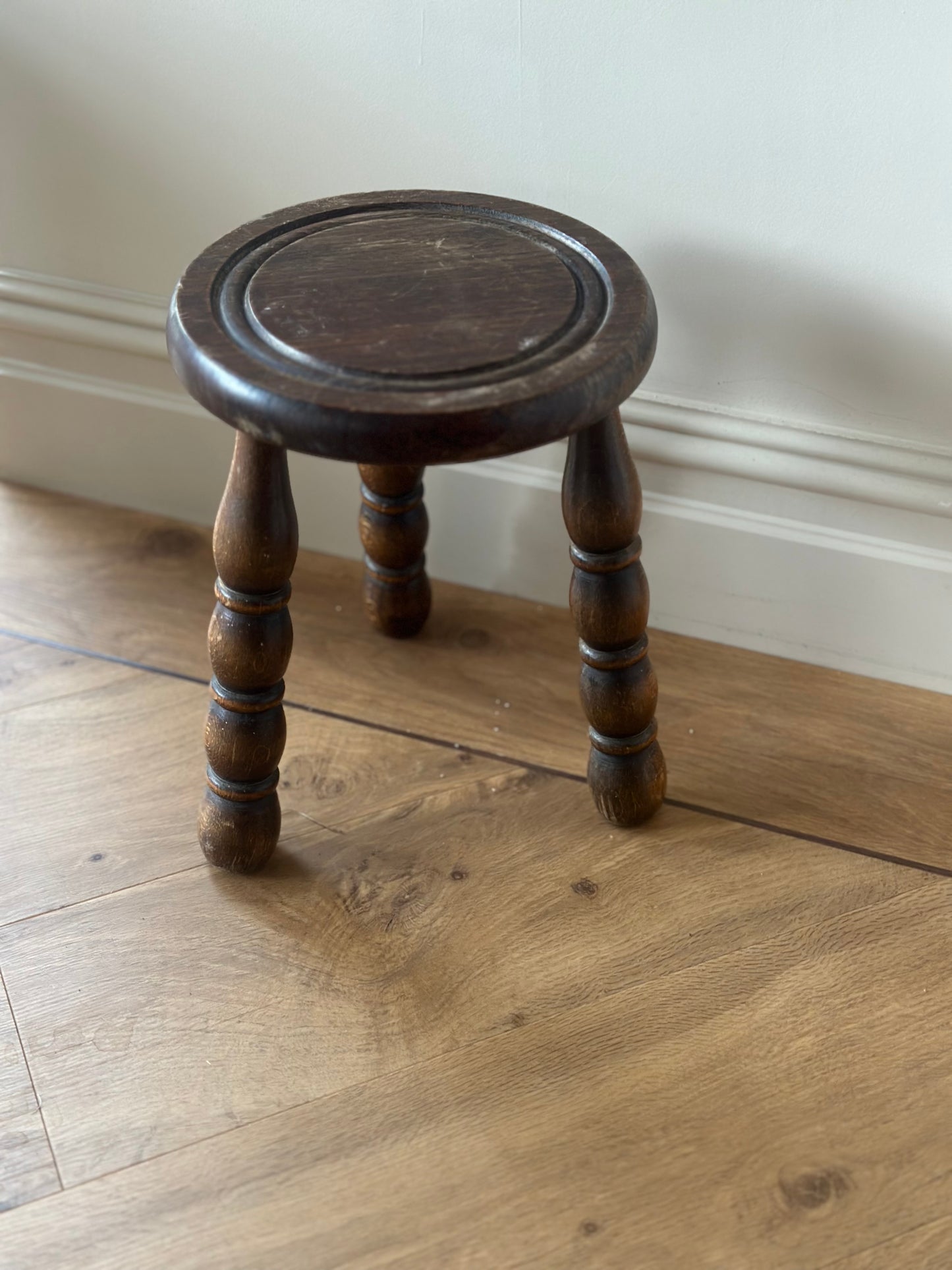 Vintage French bobbin stool